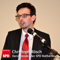 Christoph Rösch, Vorsitzender der SPD Rothenburg